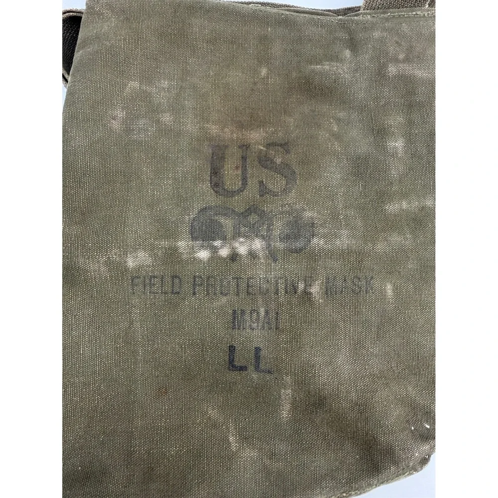 US Military M9A1 Field Protective Mask Bag Canvas Messenger Olive Drab Green LL